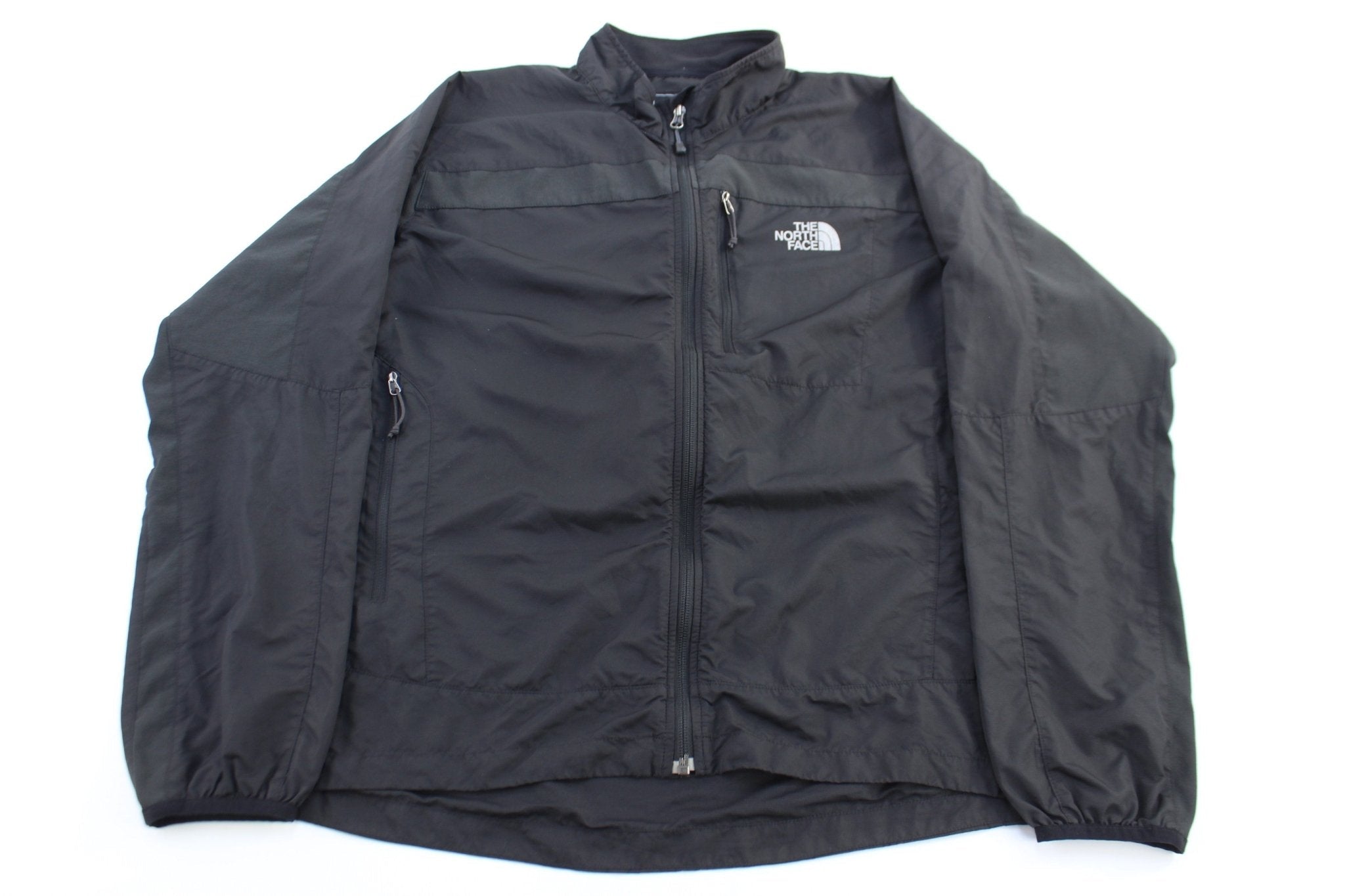 The North Face Embroidered Logo Black Full Zip Jacket - Jacket - Thrifted Threads