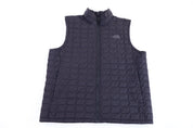 The North Face Embroidered Logo Black Full Zip Vest - Vest - Thrifted Threads