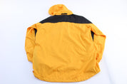 The North Face Embroidered Logo Black & Yellow Zip Up Jacket - ThriftedThreads.com