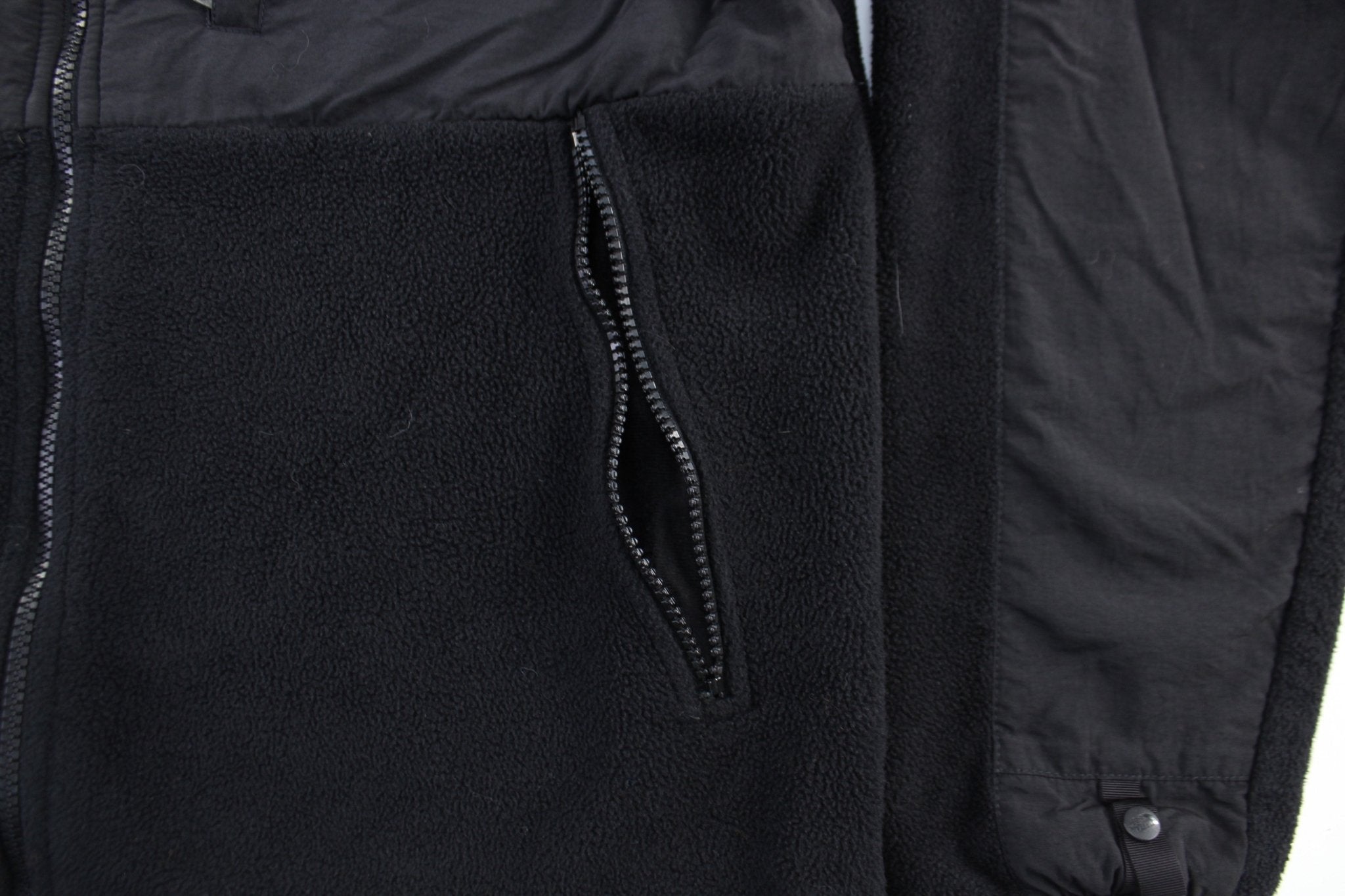 The North Face Embroidered Logo Black Zip Up Jacket - ThriftedThreads.com