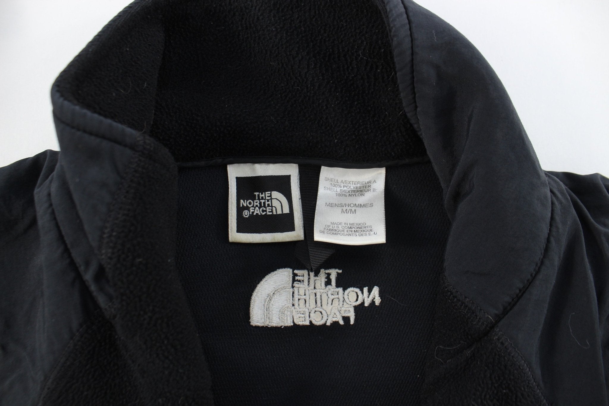 The North Face Embroidered Logo Black Zip Up Jacket - ThriftedThreads.com