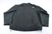 The North Face Embroidered Logo Black Zip Up Jacket - ThriftedThreads.com