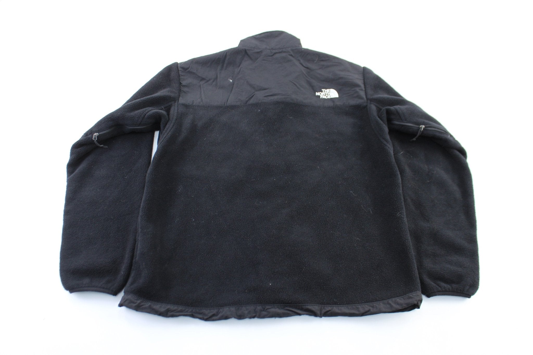 The North Face Embroidered Logo Black Zip Up Jacket - ThriftedThreads.com