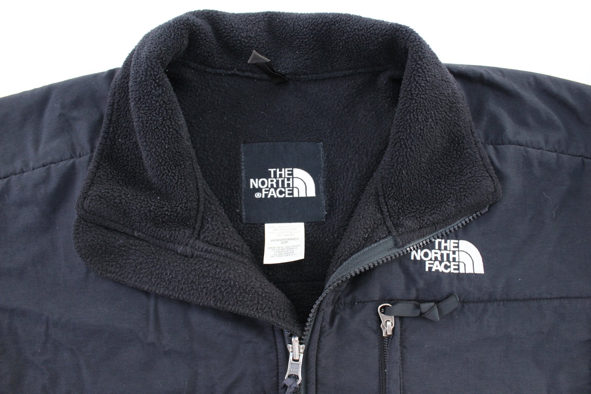 The North Face Embroidered Logo Black Zip Up Jacket - ThriftedThreads.com