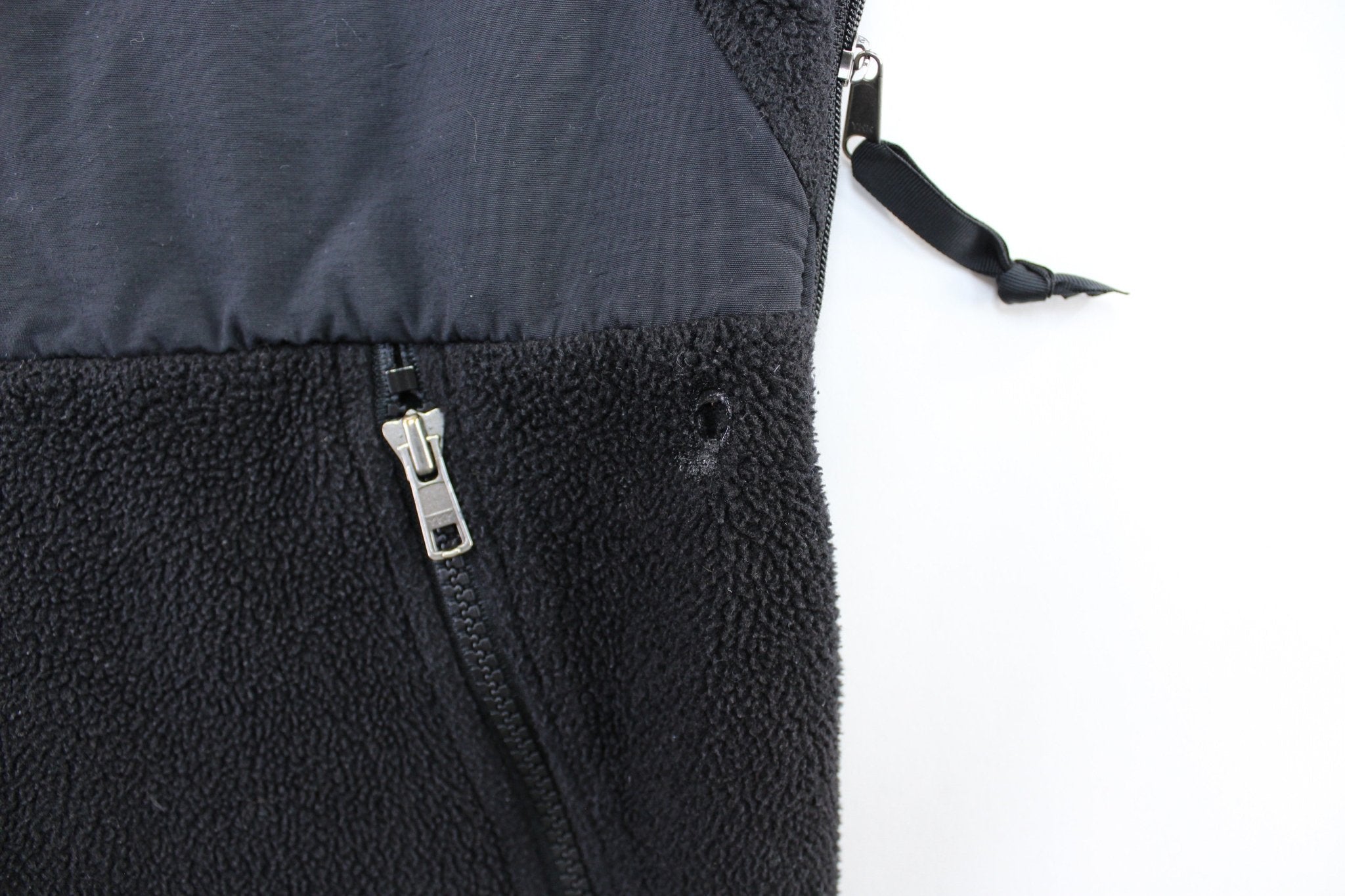 The North Face Embroidered Logo Black Zip Up Jacket - ThriftedThreads.com