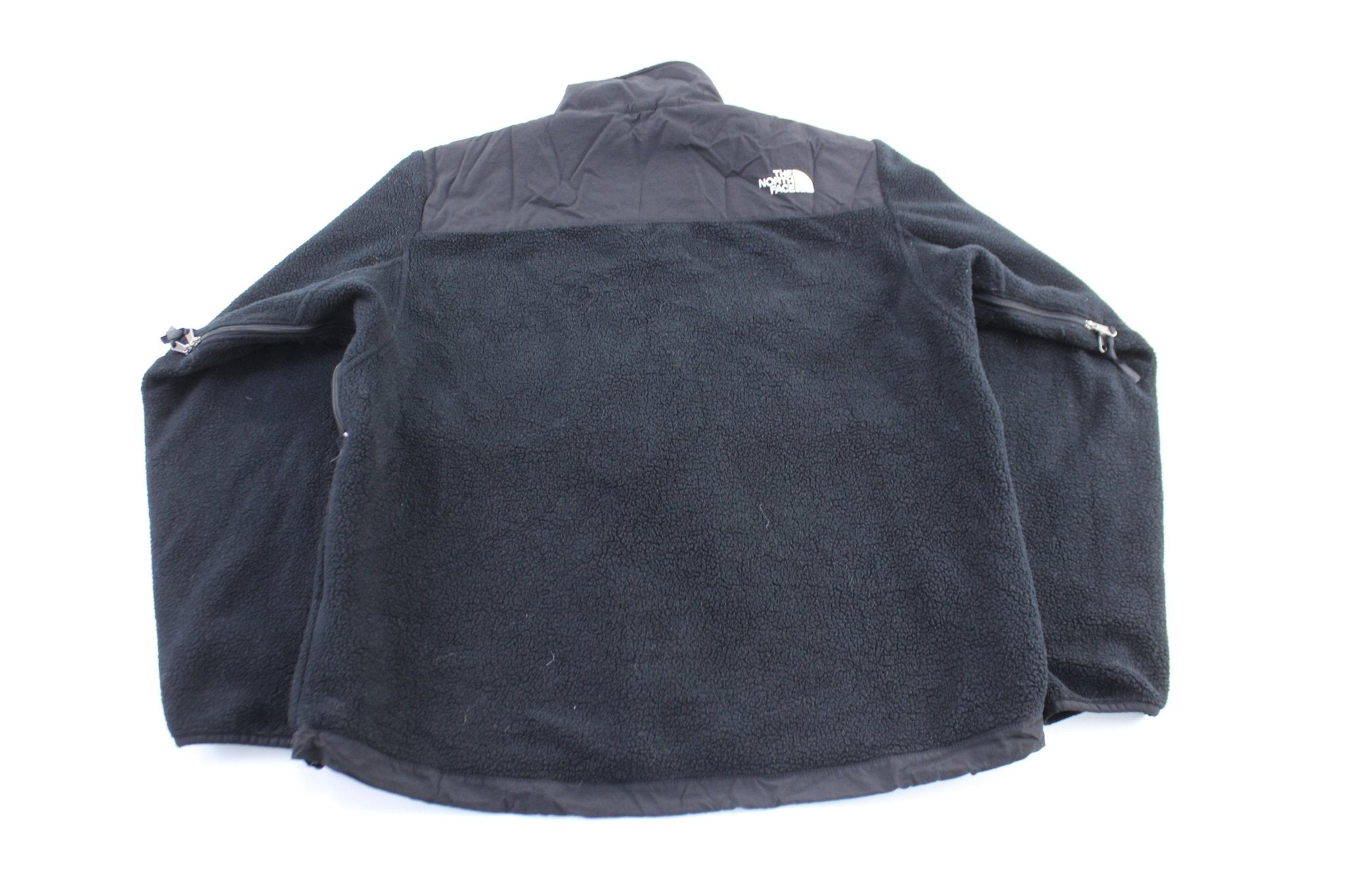 The North Face Embroidered Logo Black Zip Up Jacket - ThriftedThreads.com