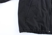 The North Face Embroidered Logo Black Zip Up Jacket - ThriftedThreads.com