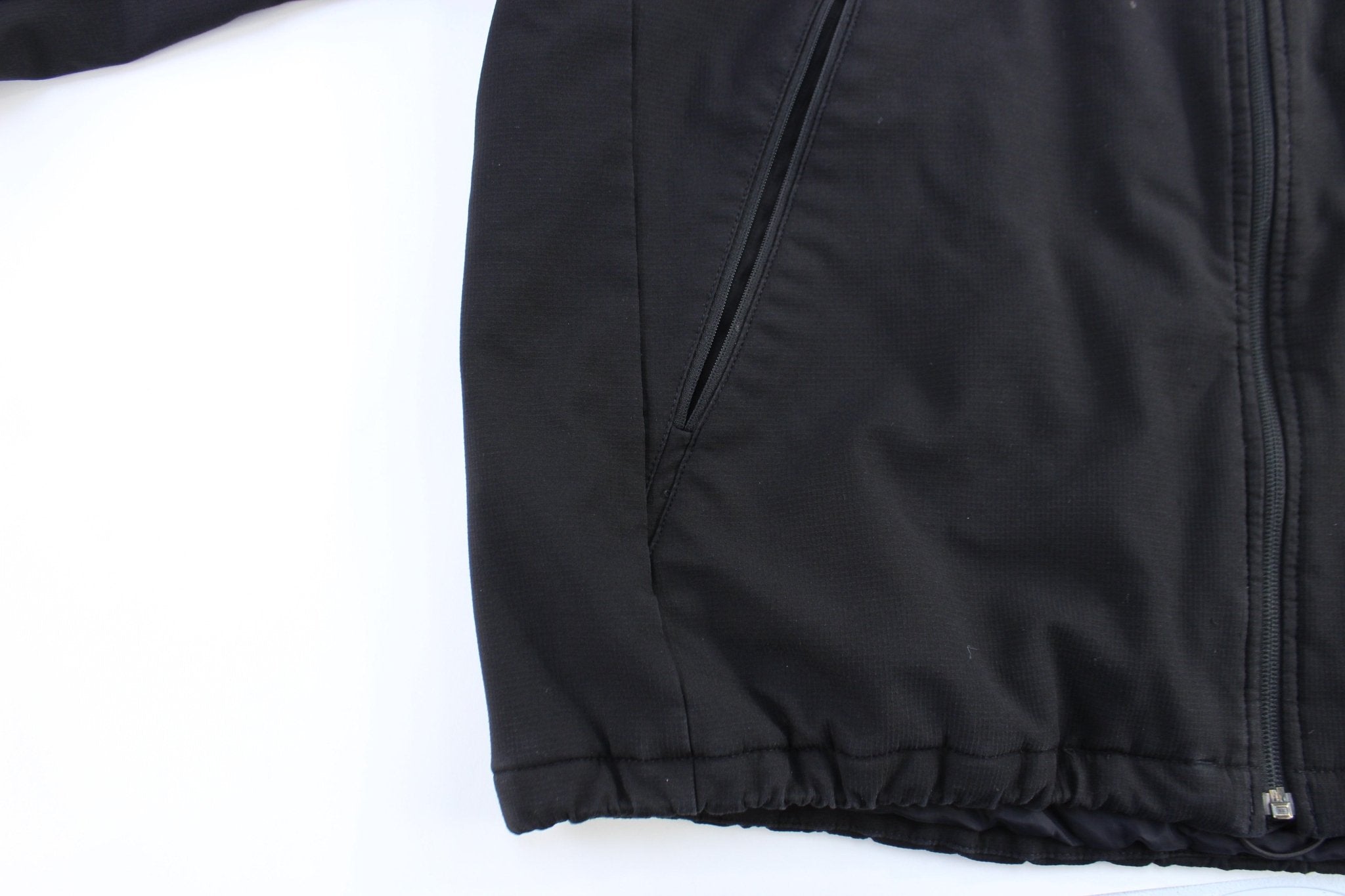 The North Face Embroidered Logo Black Zip Up Jacket - ThriftedThreads.com