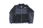 The North Face Embroidered Logo Black Zip Up Jacket - ThriftedThreads.com
