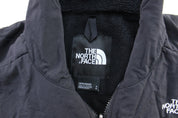 The North Face Embroidered Logo Black Zip Up Jacket - ThriftedThreads.com