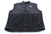 The North Face Embroidered Logo Black Zip Up Vest - ThriftedThreads.com