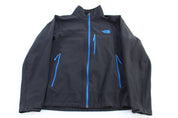 The North Face Embroidered Logo Blue & Black Full Zip Jacket - Jacket - Thrifted Threads