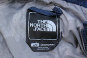 The North Face Embroidered Logo Blue Zip Up Jacket - ThriftedThreads.com