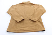The North Face Embroidered Logo Brown Fleece Zip Up Jacket - ThriftedThreads.com