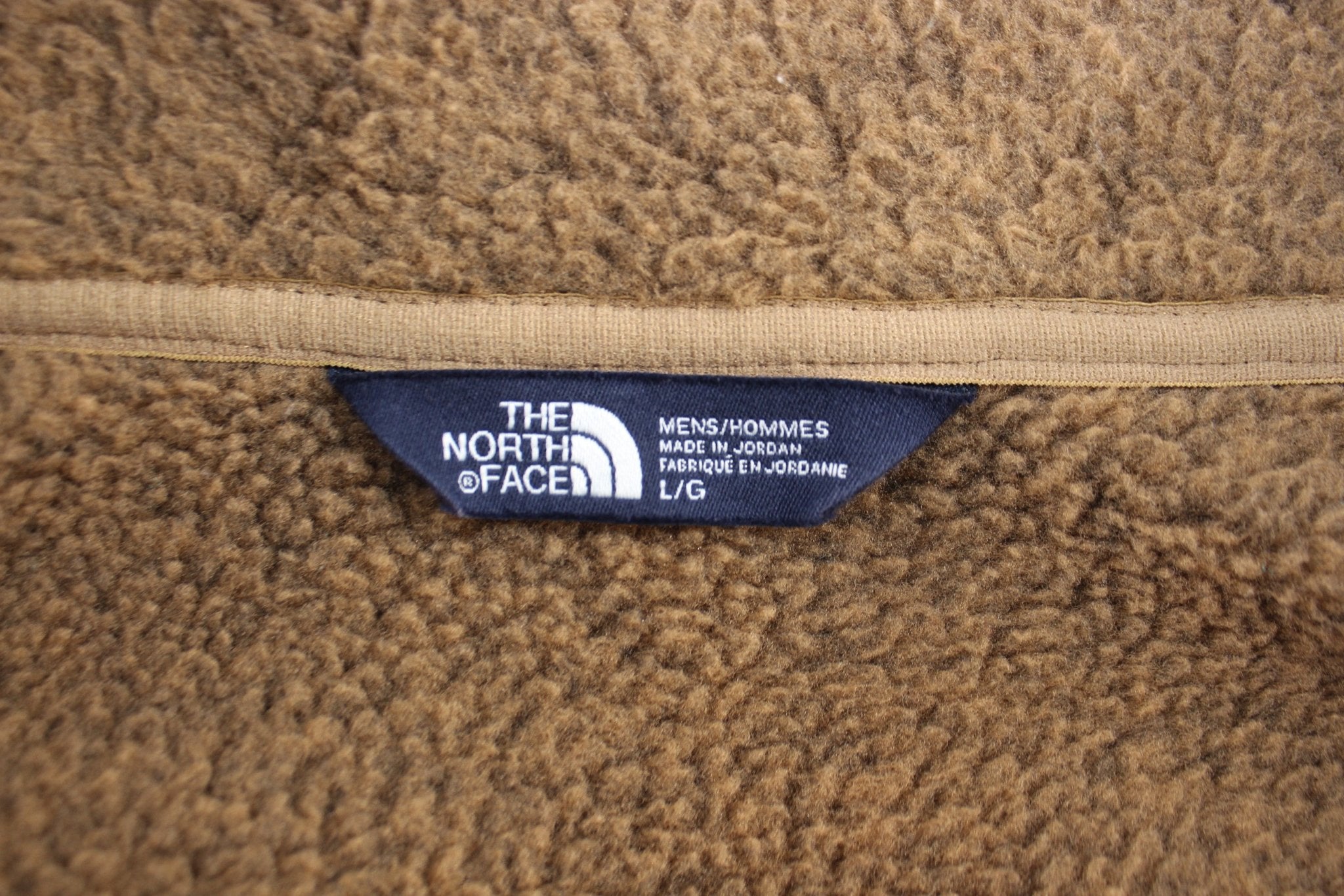 The North Face Embroidered Logo Brown Half Zip Pullover - ThriftedThreads.com