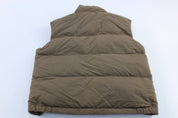 The North Face Embroidered Logo Brown Puffer Vest - ThriftedThreads.com