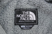 The North Face Embroidered Logo Green Sherpa Jacket - ThriftedThreads.com