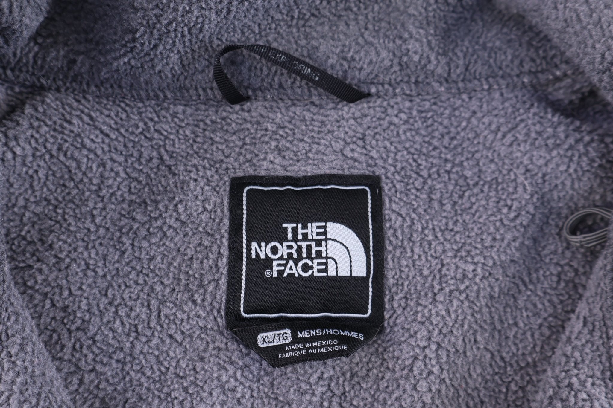The North Face Embroidered Logo Grey & Black Full Zip Jacket - Jacket - Thrifted Threads