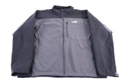 The North Face Embroidered Logo Grey & Black Full Zip Jacket - jacket - Thrifted Threads