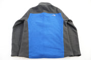 The North Face Embroidered Logo Grey & Blue Full Zip Jacket - Jacket - Thrifted Threads