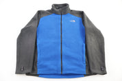 The North Face Embroidered Logo Grey & Blue Full Zip Jacket - Jacket - Thrifted Threads