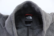 The North Face Embroidered Logo Grey Fleece Pullover - ThriftedThreads.com