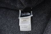The North Face Embroidered Logo Grey Fleece Zip Up Jacket - ThriftedThreads.com