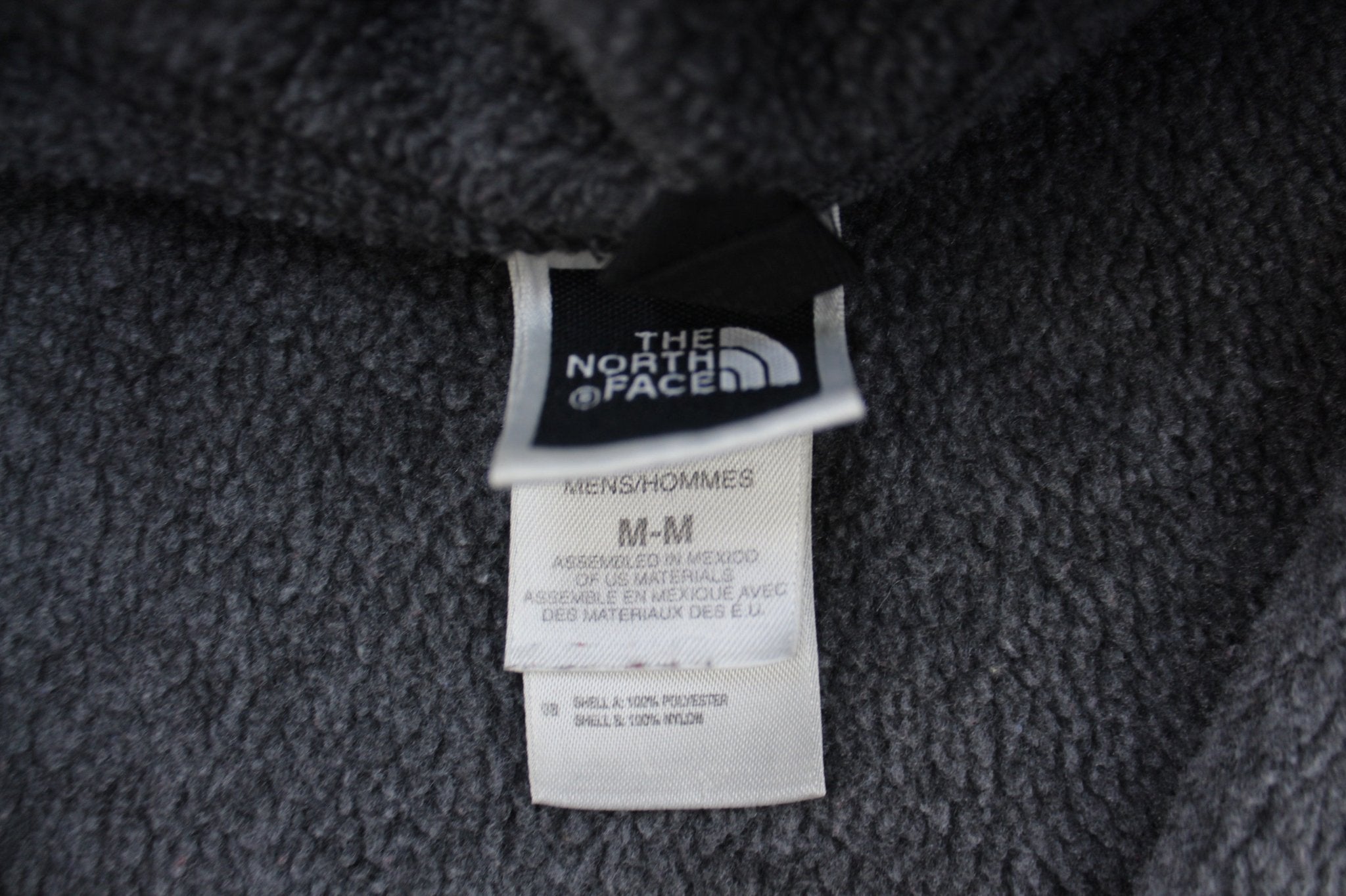 The North Face Embroidered Logo Grey Fleece Zip Up Jacket - ThriftedThreads.com