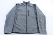 The North Face Embroidered Logo Grey Full Zip Jacket - ThriftedThreads.com