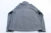 The North Face Embroidered Logo Grey Full Zip Jacket - Jacket - Thrifted Threads