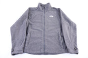 The North Face Embroidered Logo Grey Full Zip Jacket - Jacket - Thrifted Threads