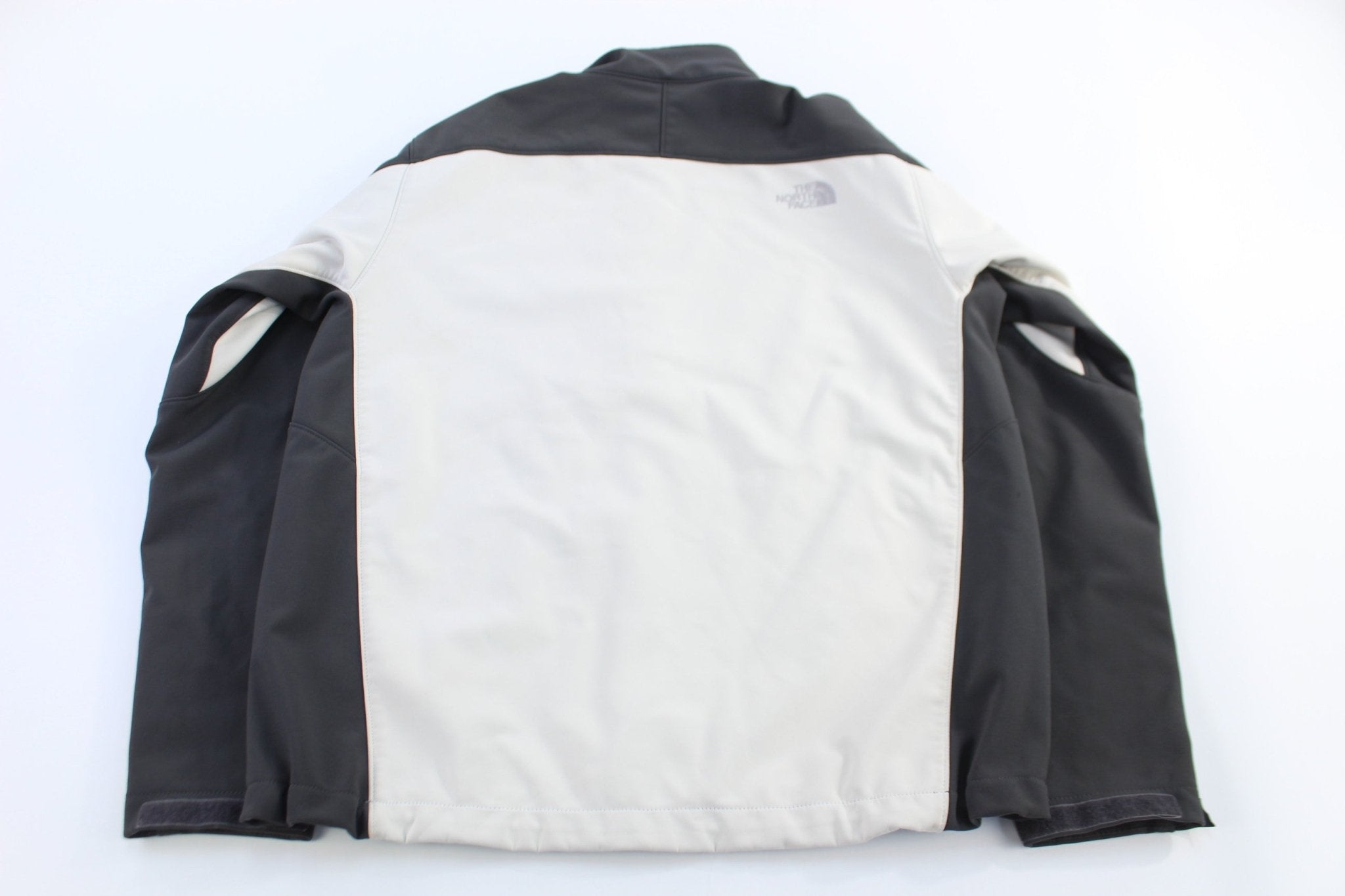 The North Face Embroidered Logo Grey Full Zip Jacket - Jacket - Thrifted Threads