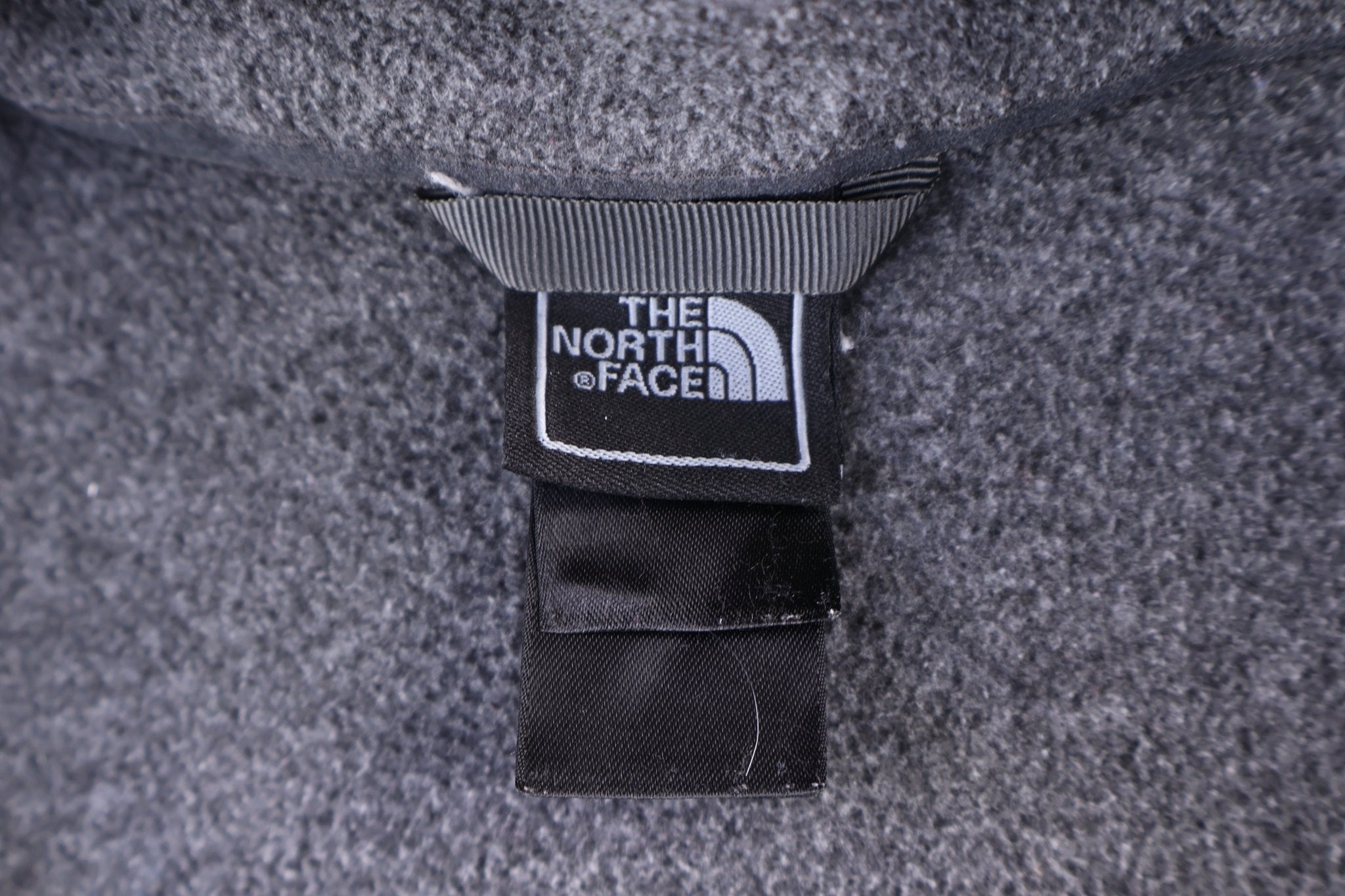 The North Face Embroidered Logo Grey Full Zip Jacket - Jacket - Thrifted Threads