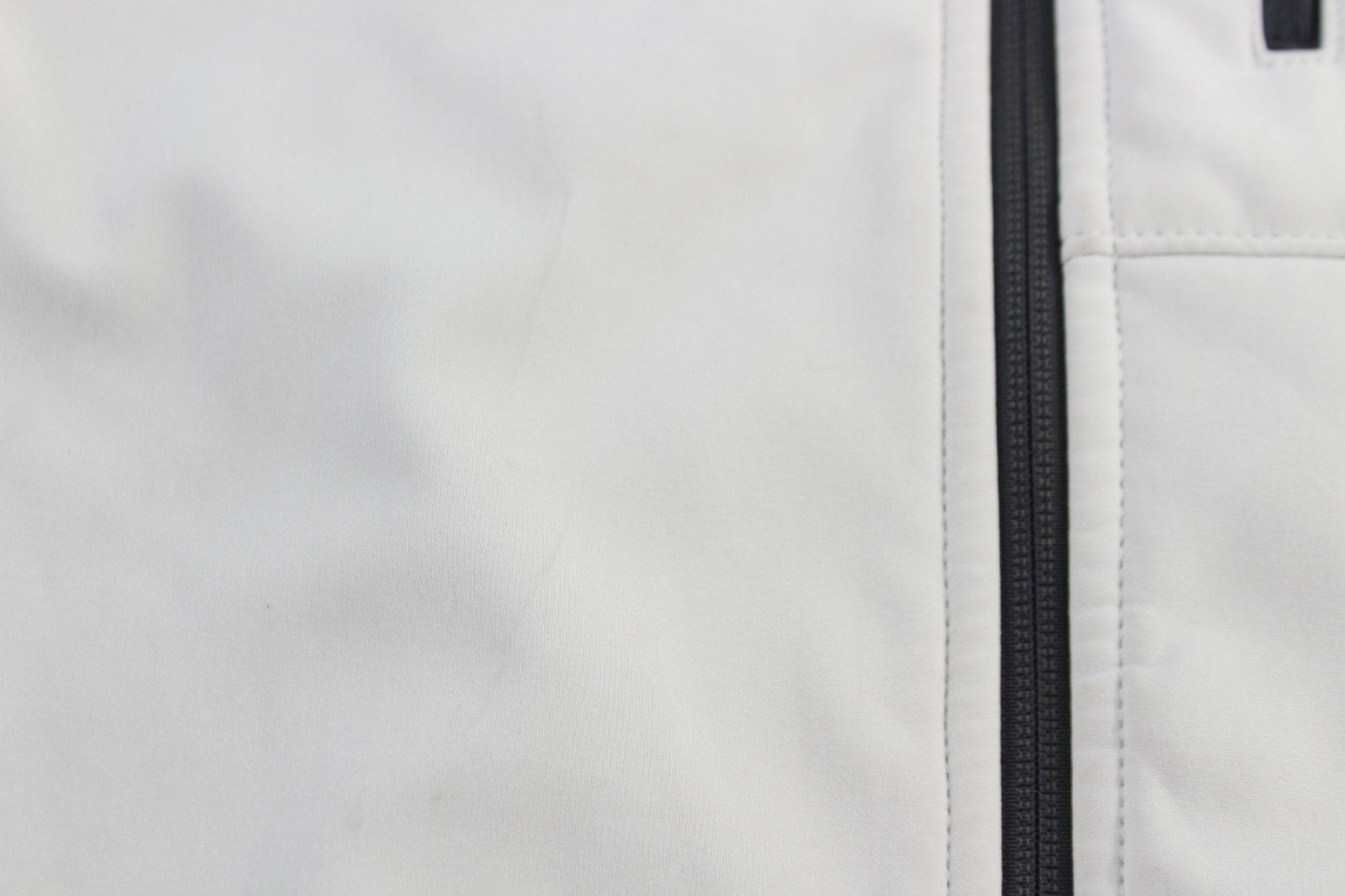The North Face Embroidered Logo Grey Full Zip Jacket - Jacket - Thrifted Threads