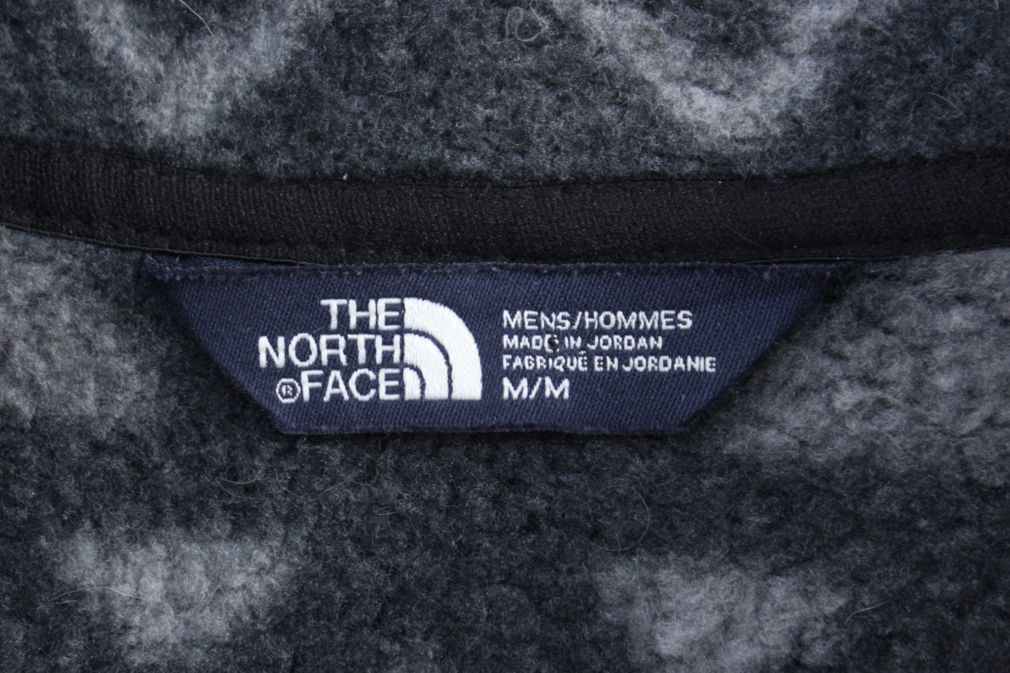 The North Face Embroidered Logo Multipatterned Quarter Zip Sweater - Sweater - Thrifted Threads
