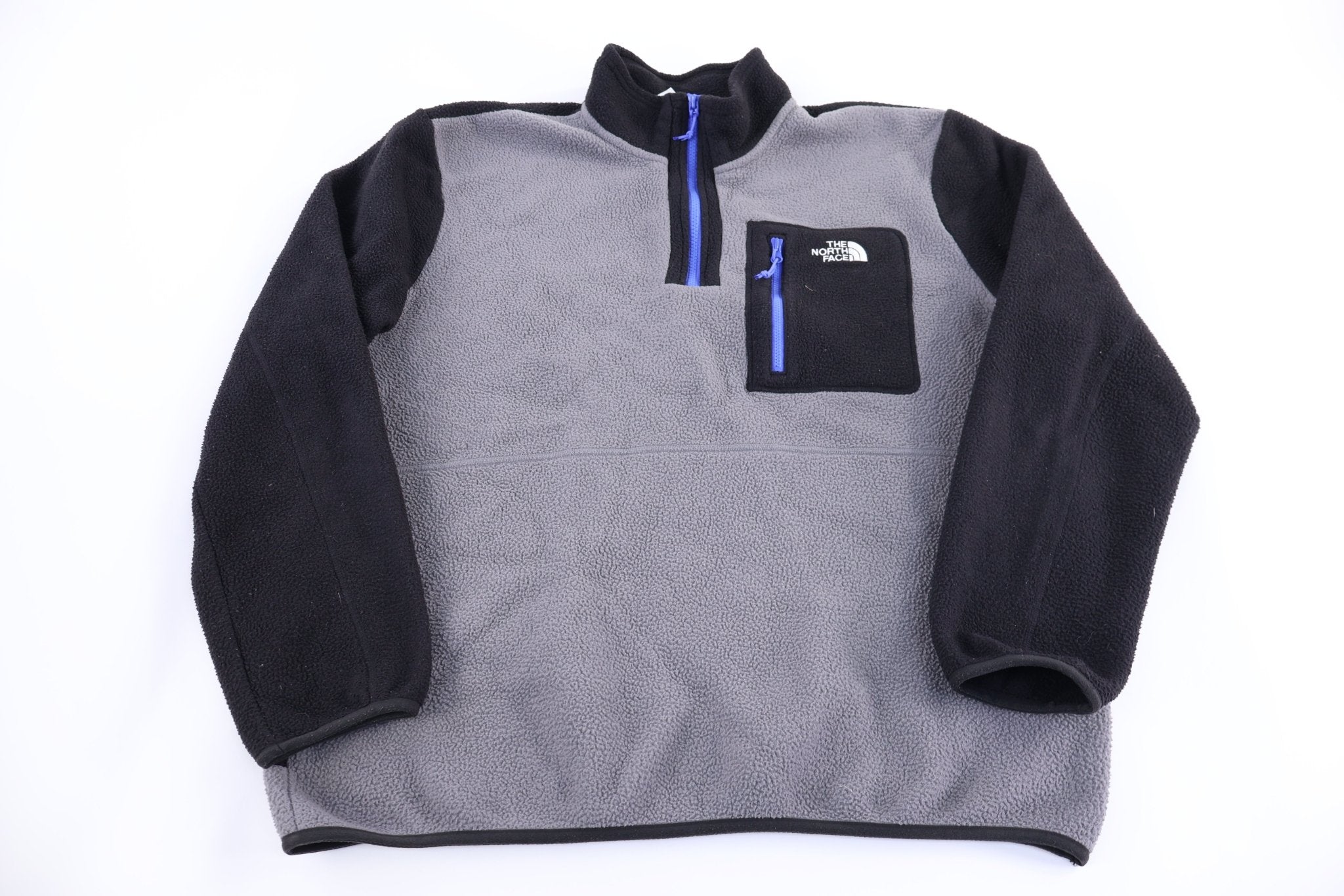 The North Face Embroidered Logo Quarter Zip Pullover - Sweater - Thrifted Threads