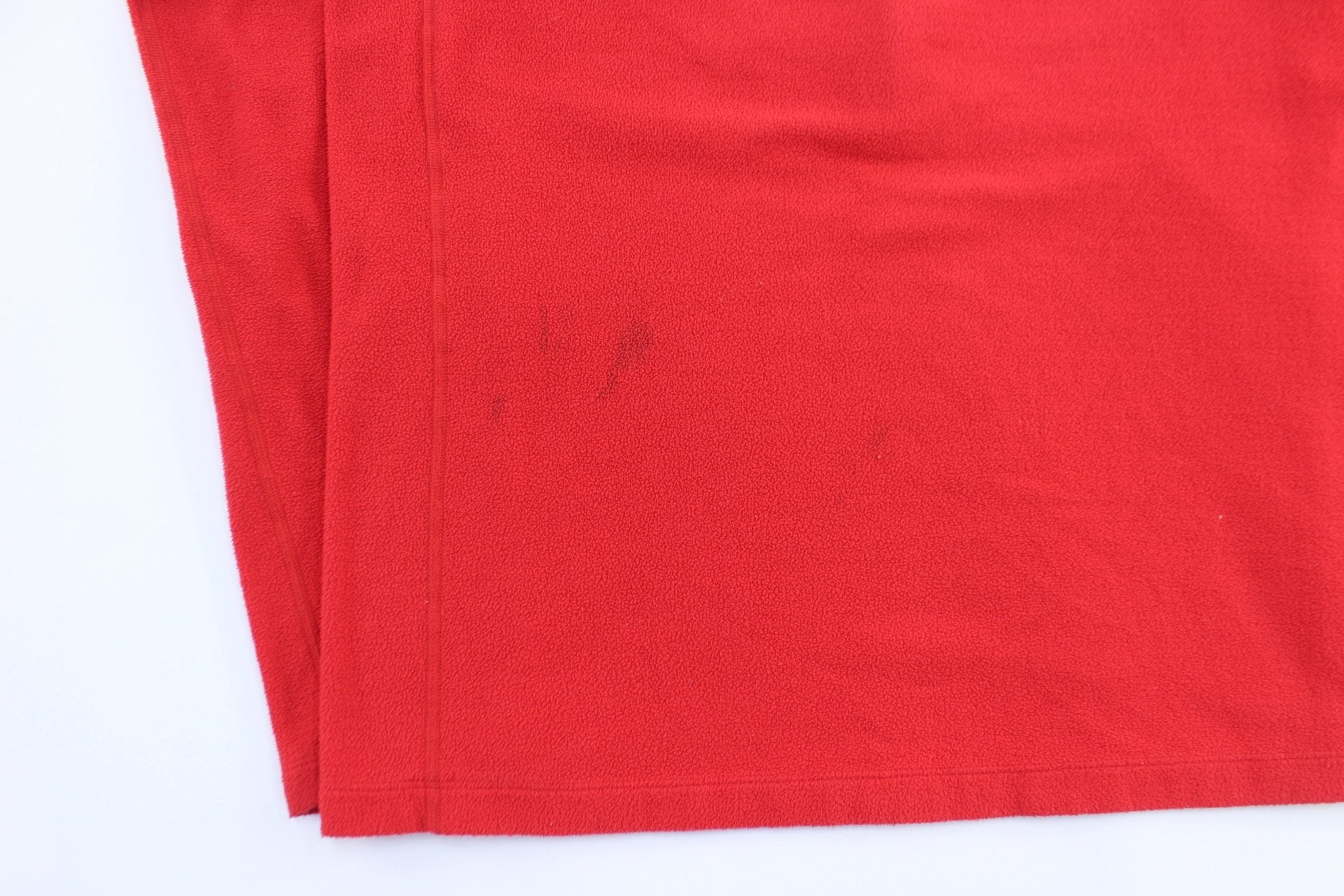 The North Face Embroidered Logo Red & Grey Flash Dry Pullover - ThriftedThreads.com