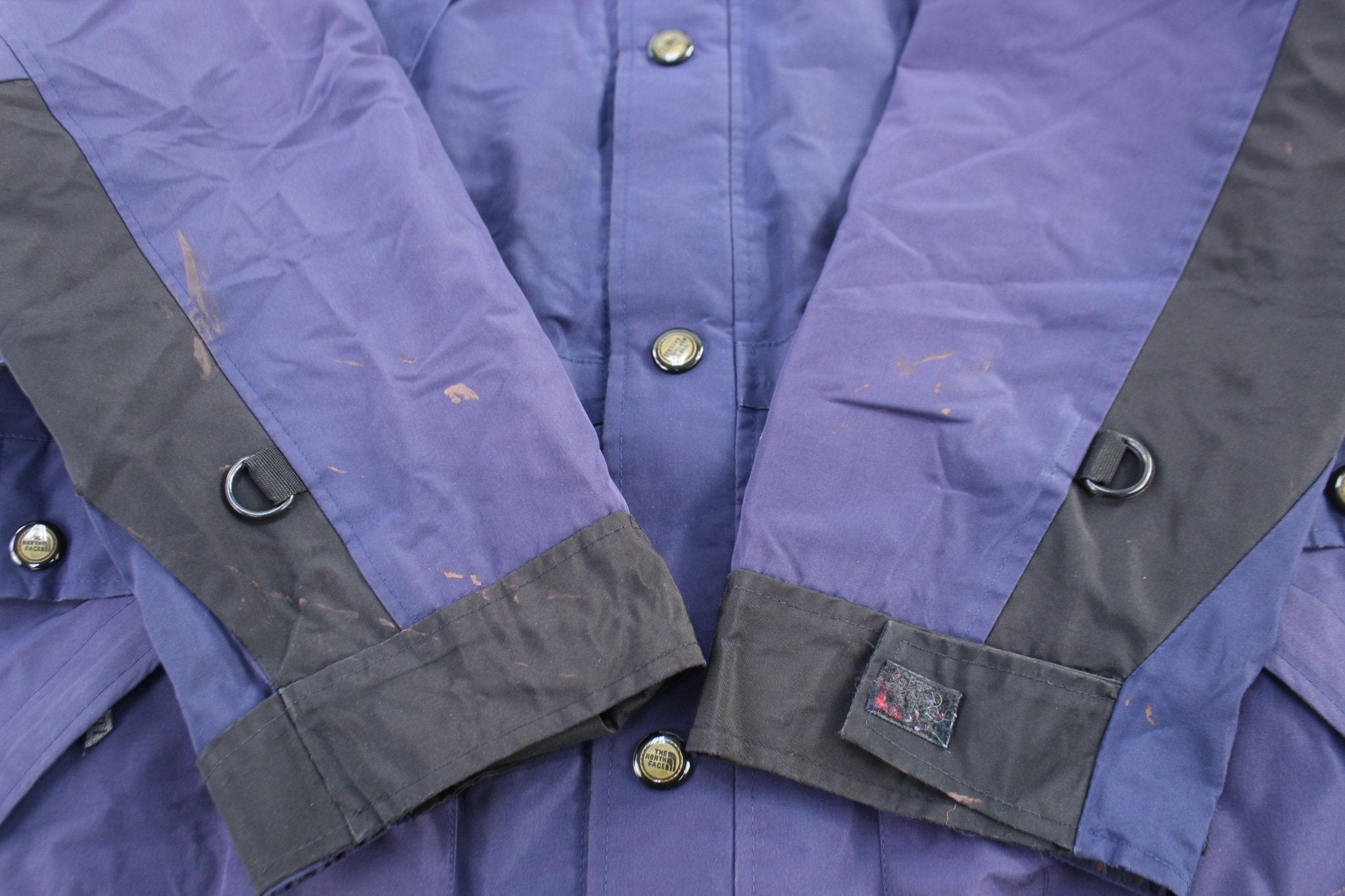 The North Face Gore-Tex Black & Purple Parka Jacket - Jacket - Thrifted Threads