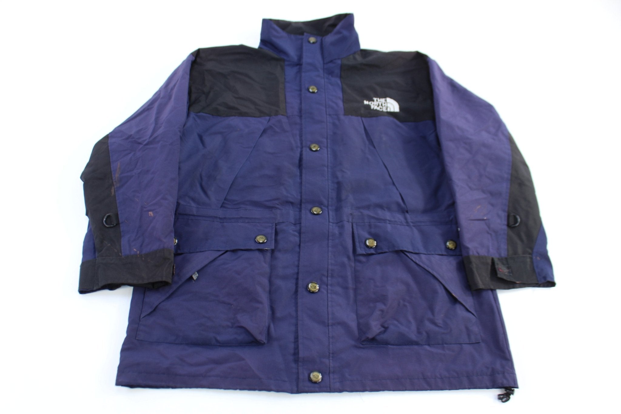 The North Face Gore-Tex Black & Purple Parka Jacket - Jacket - Thrifted Threads