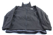 The North Face Hyvent Logo Black Zip Up Jacket - ThriftedThreads.com