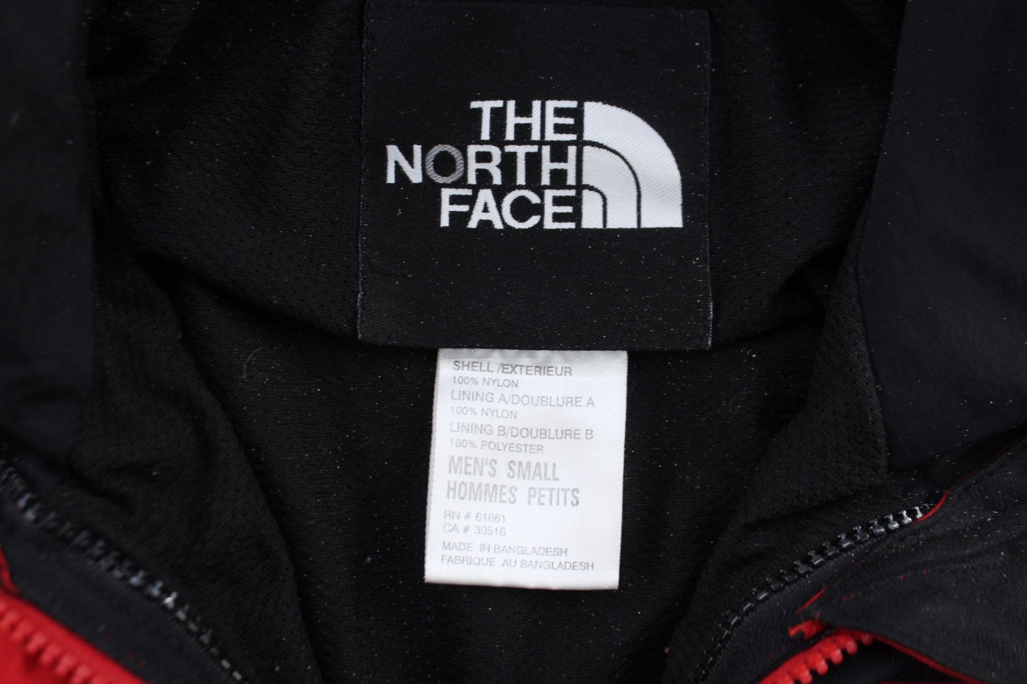 The North Face Red & Black HyVent Zip Up Jacket - ThriftedThreads.com