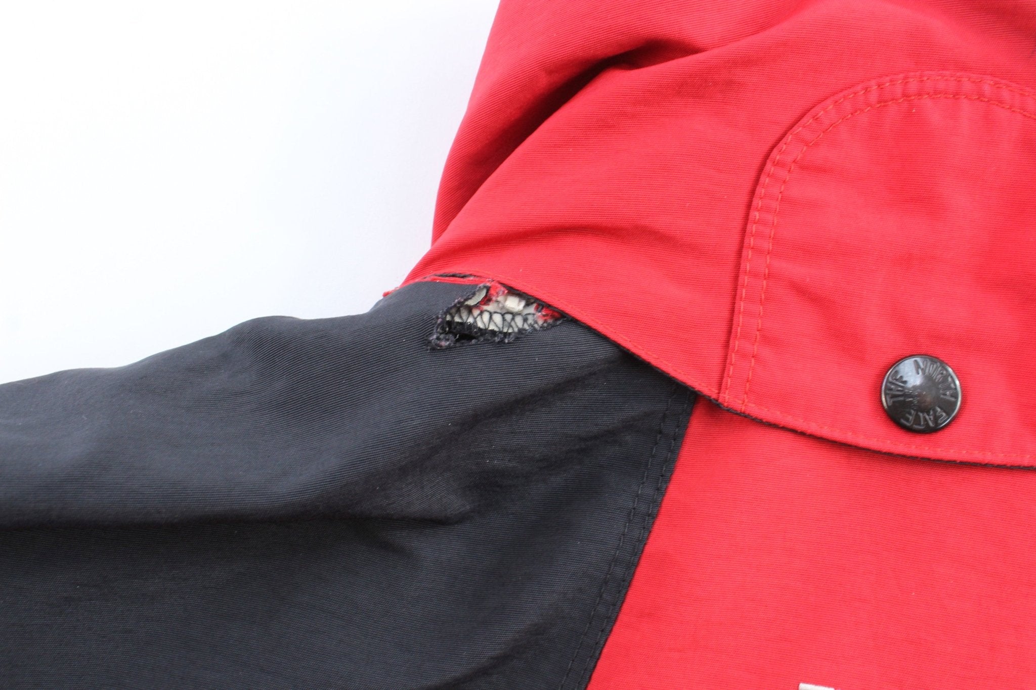 The North Face Red & Black HyVent Zip Up Jacket - ThriftedThreads.com