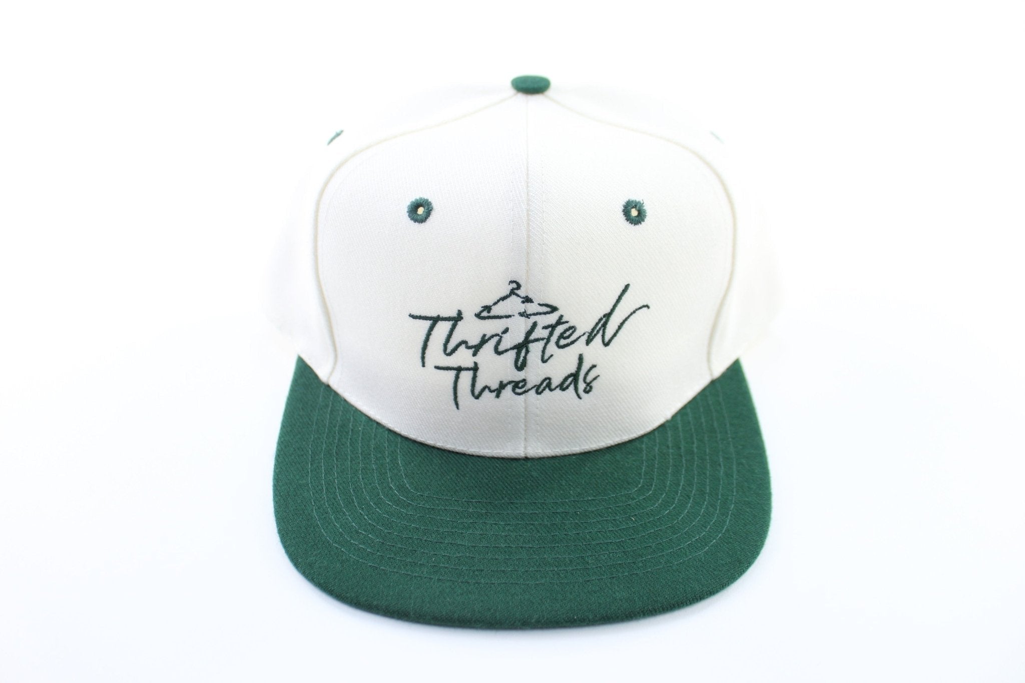 Thrifted Threads Green & White Trucker Hat - Hats - Thrifted Threads