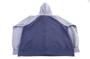 Tommy Hilfiger Blue & Grey Full Zip Hoodie - Jacket - Thrifted Threads