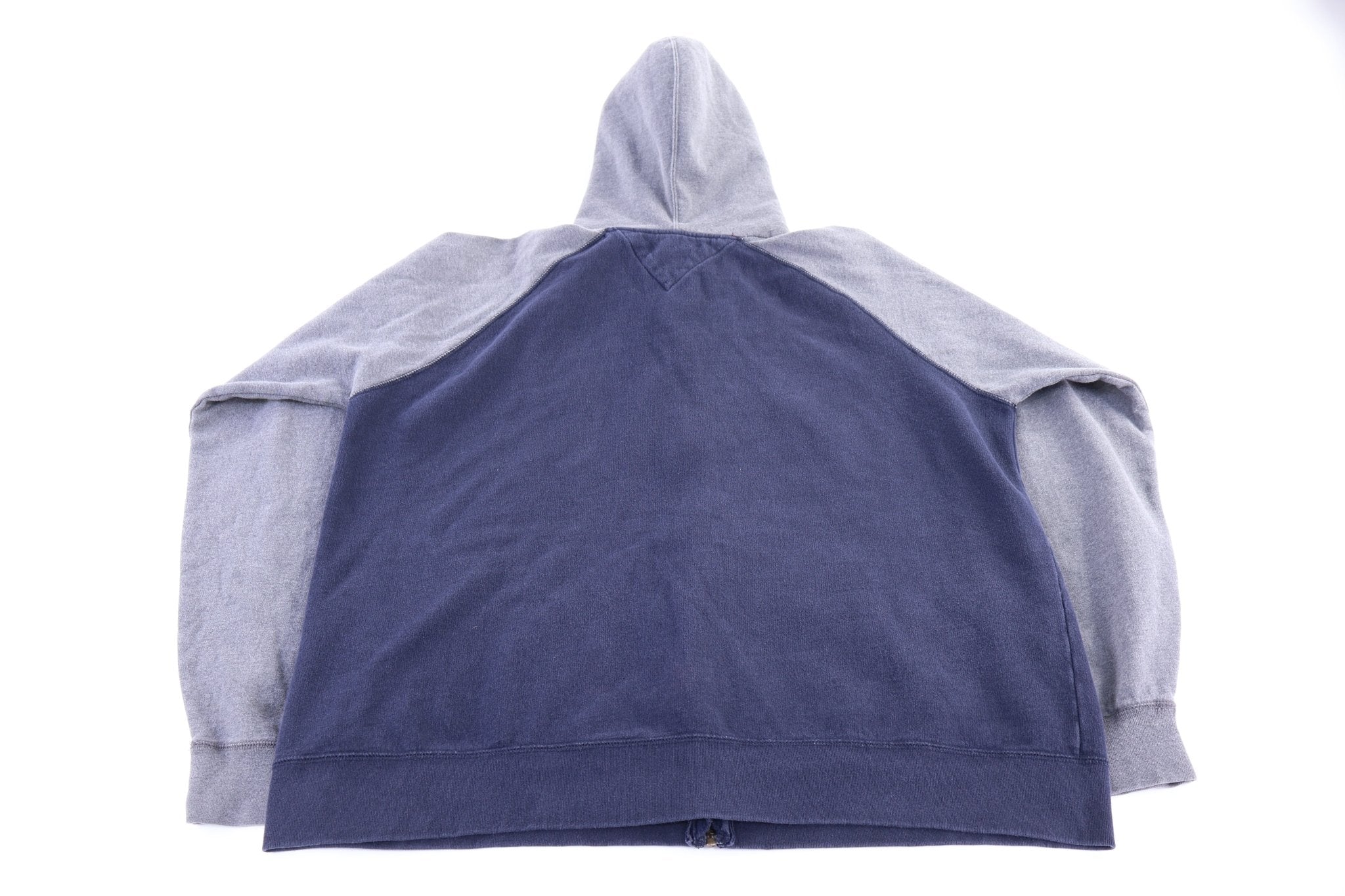Tommy Hilfiger Blue & Grey Full Zip Hoodie - Jacket - Thrifted Threads