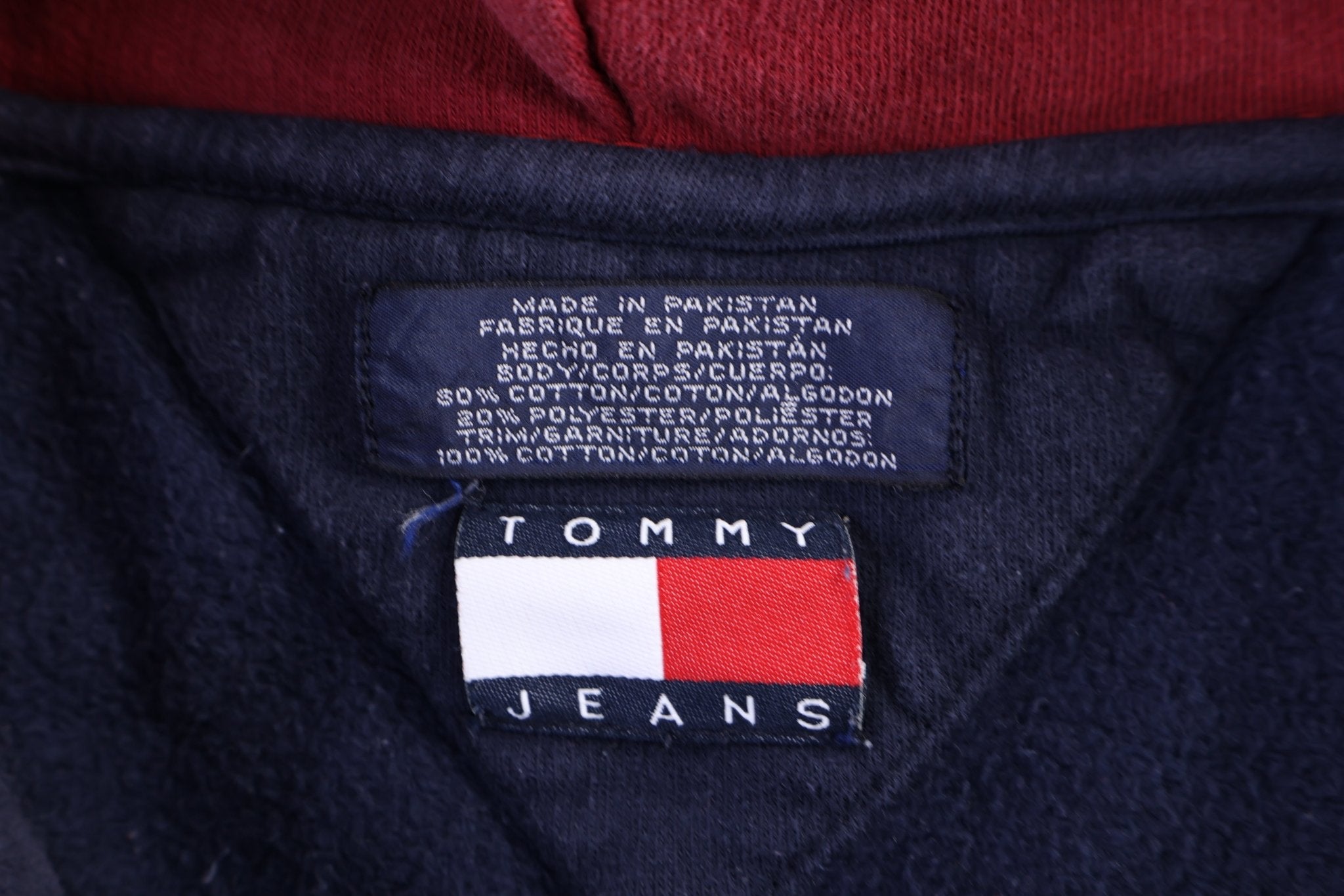 Tommy Hilfiger Blue & Grey Full Zip Hoodie - Jacket - Thrifted Threads