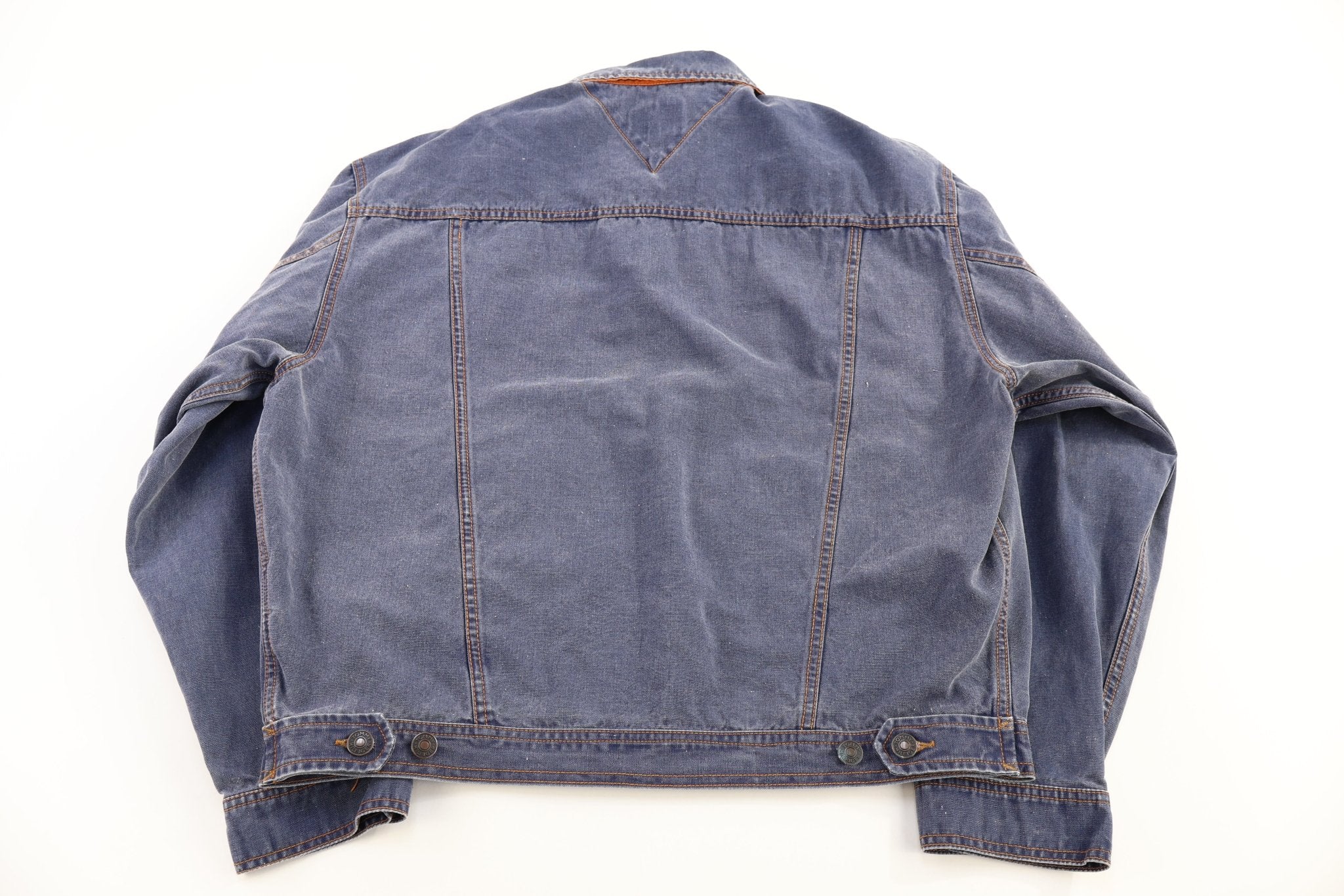 Tommy Hilfiger Blue Lightweight Trucker Jacket - Jacket - Thrifted Threads