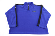 Tommy Hilfiger Embroidered Logo Blue Fleece Pullover - Sweater - Thrifted Threads