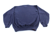 Tommy Hilfiger Embroidered Logo Blue Knit Sweater - ThriftedThreads.com