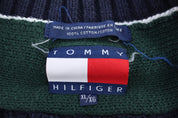 Tommy Hilfiger Embroidered Logo Cable Knit Vest - Vest - Thrifted Threads